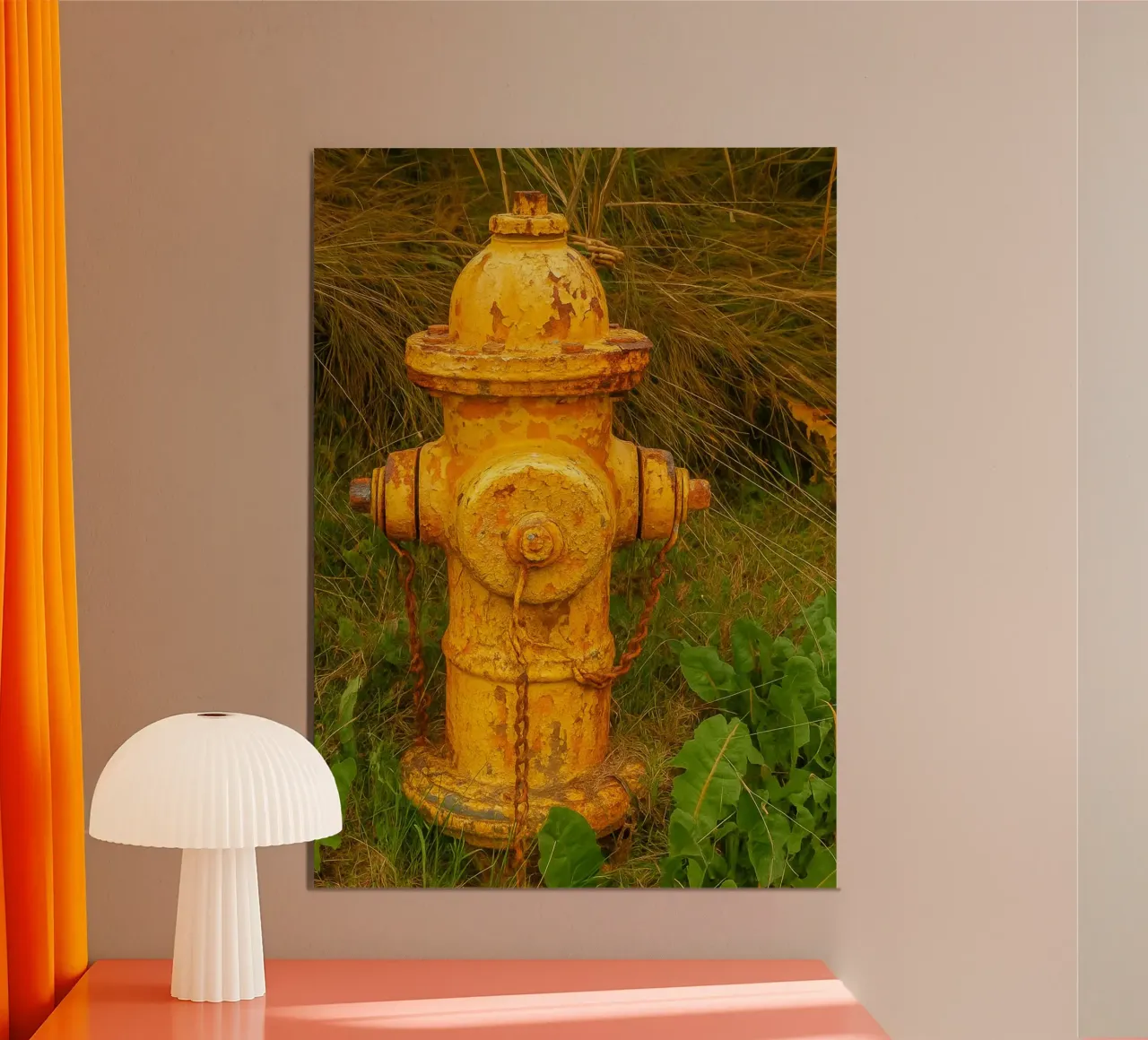 old rusty hydrant poster by tamarind