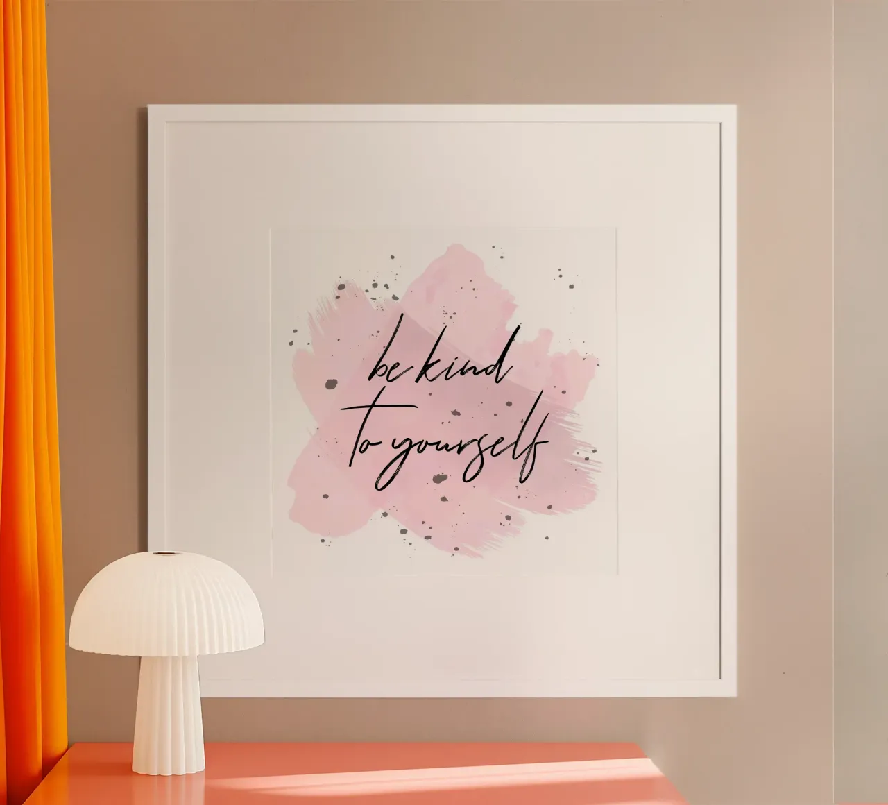 Sei freundlich Selbstliebe positives Zitat Hahnemühle von Martina