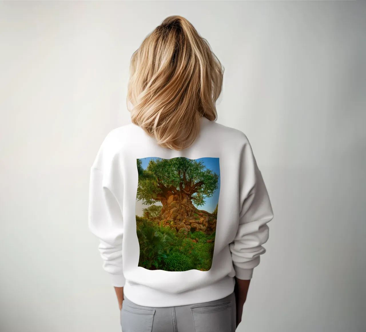 old tree in the forrest sweatshirt by tamarind
