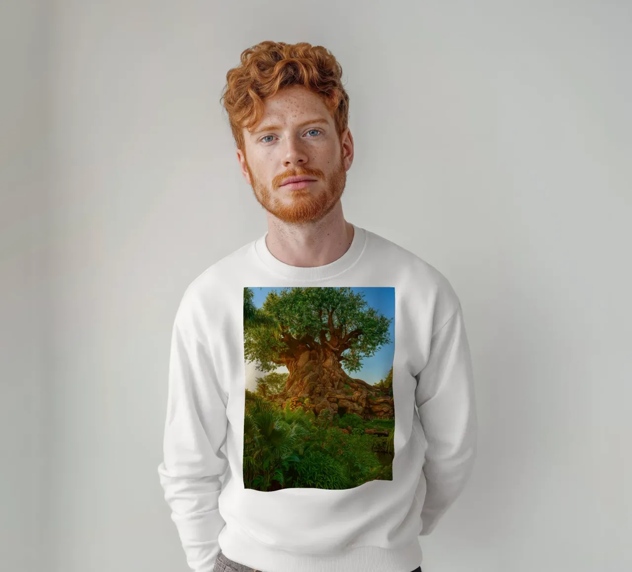 old tree in the forrest sweatshirt by tamarind