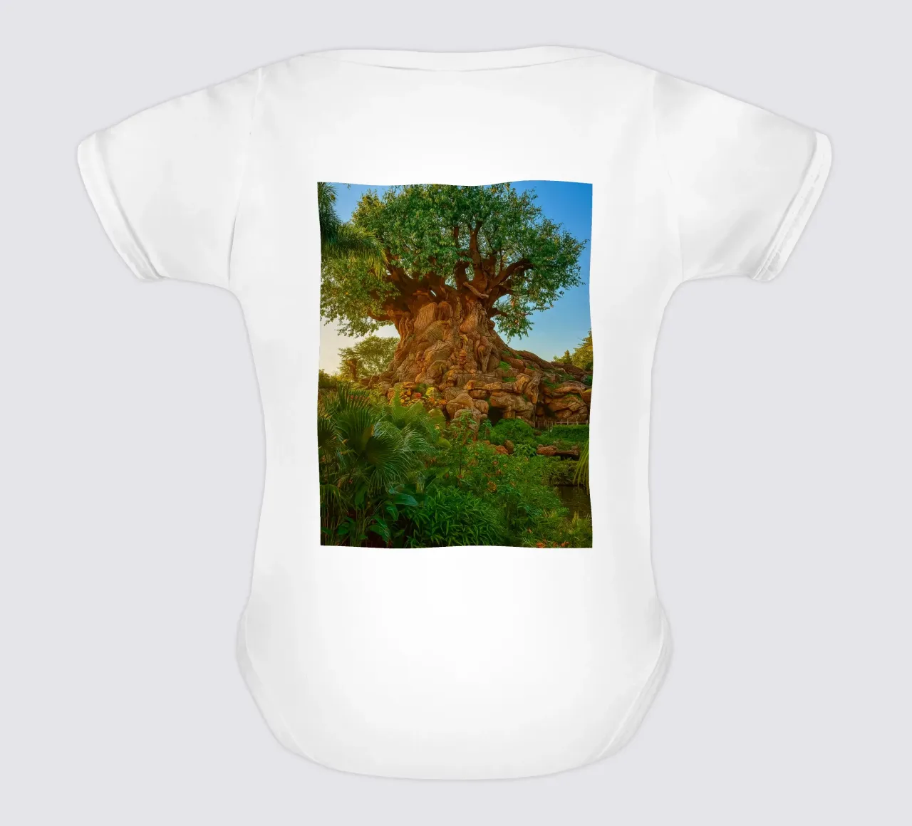 old tree in the forrest short-sleeve baby romper by tamarind