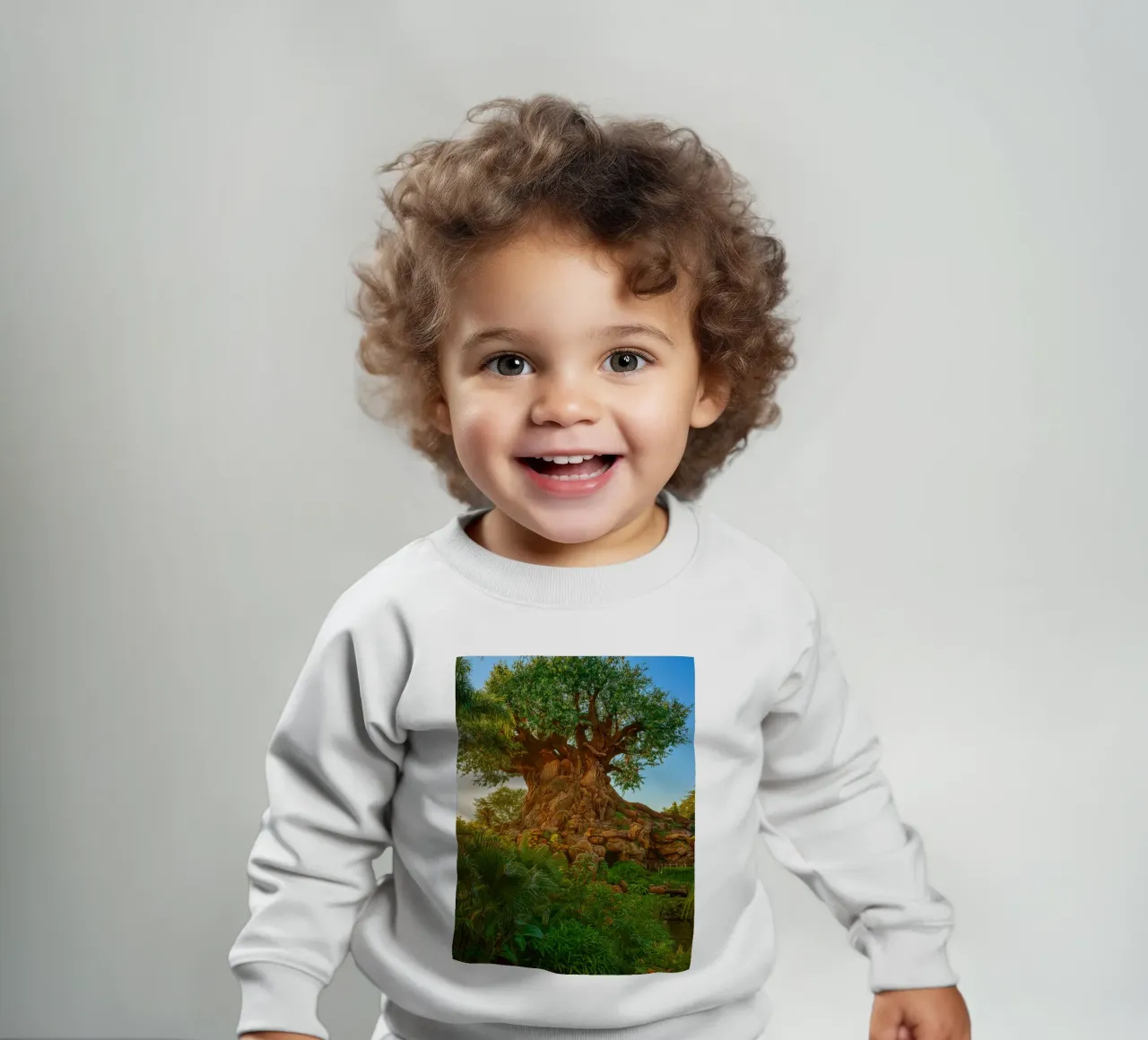 vecchio albero nella foresta felpa neonato da tamarind