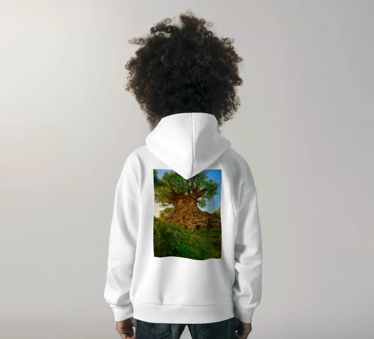 vecchio albero nella foresta felpa bambino con cappuccio da tamarind