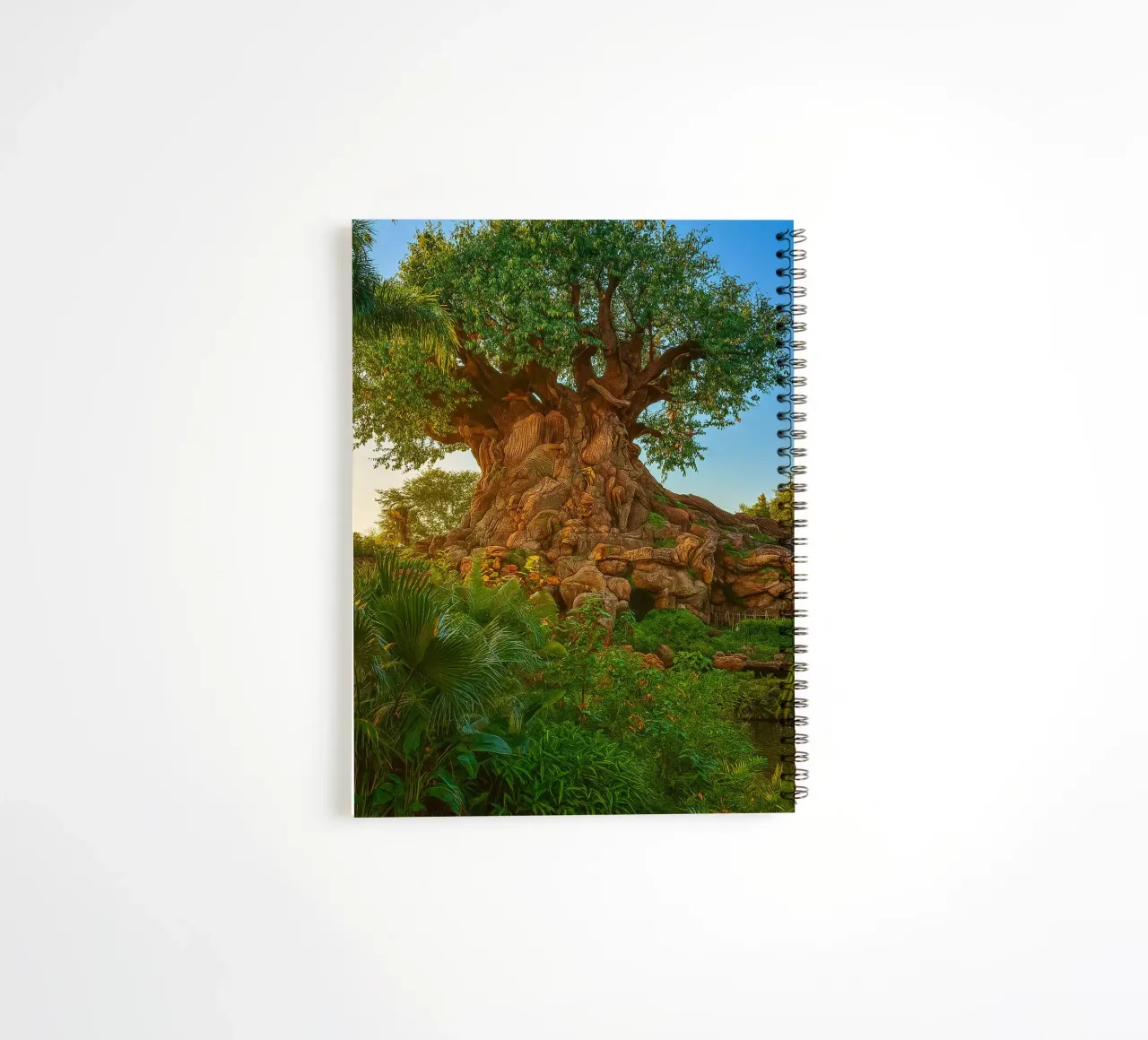 oude boom in het bos notitieboek met spiraal van tamarind