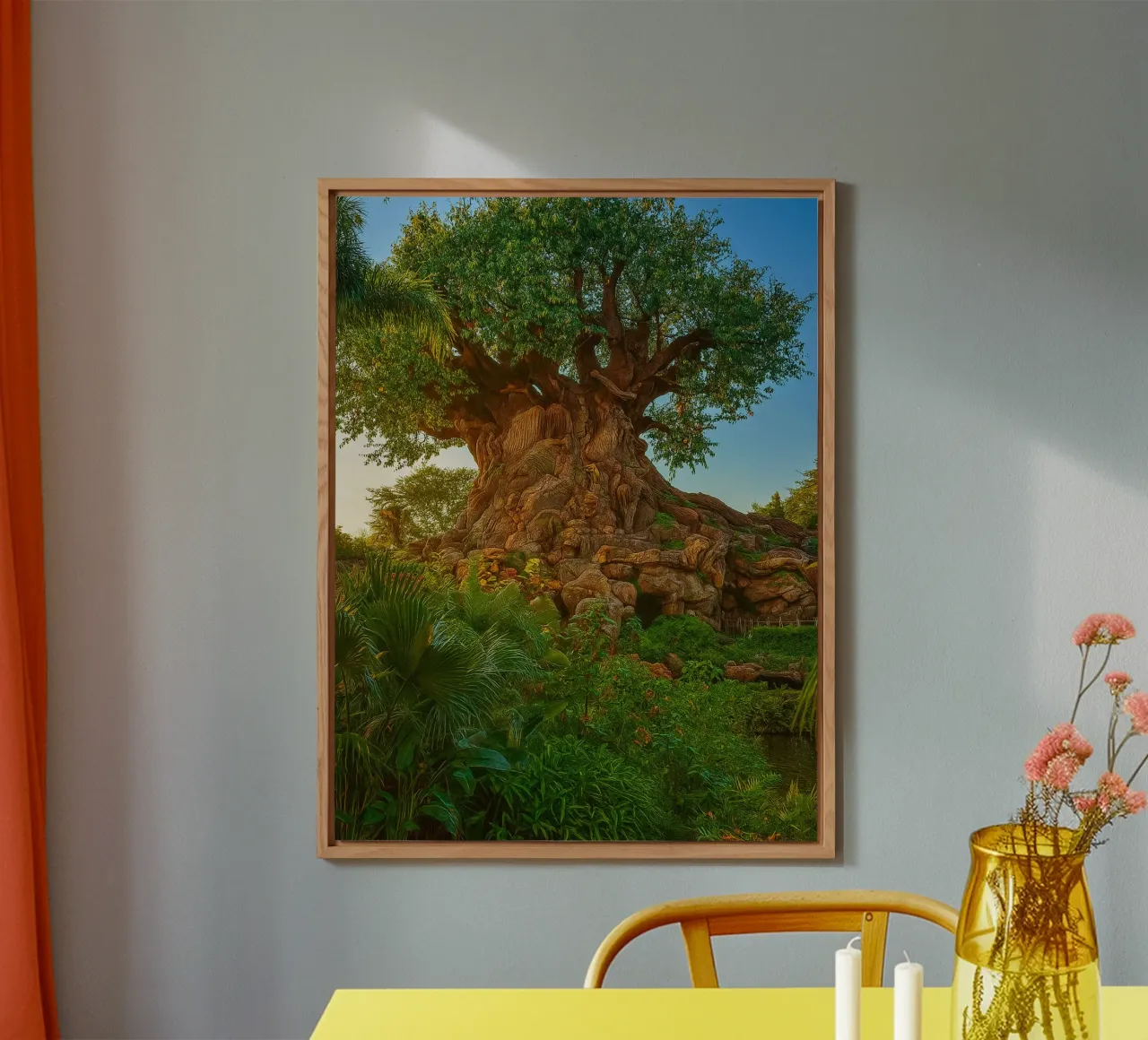 vecchio albero nella foresta alluminio dibond da tamarind