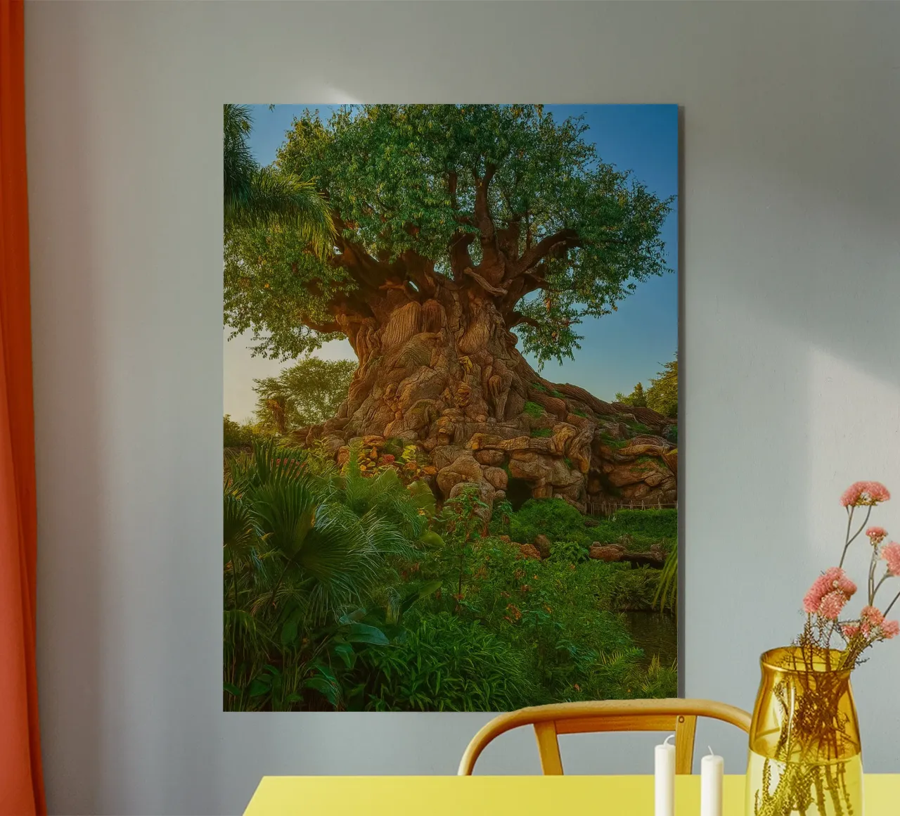 vecchio albero nella foresta alluminio dibond da tamarind