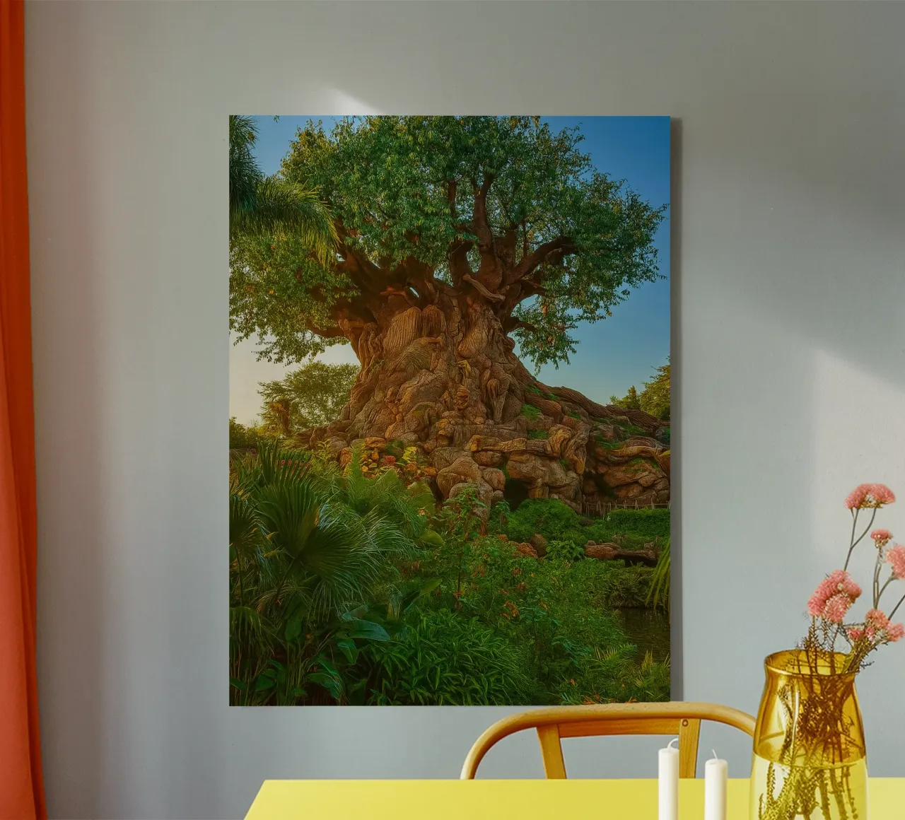 vecchio albero nella foresta tela da tamarind