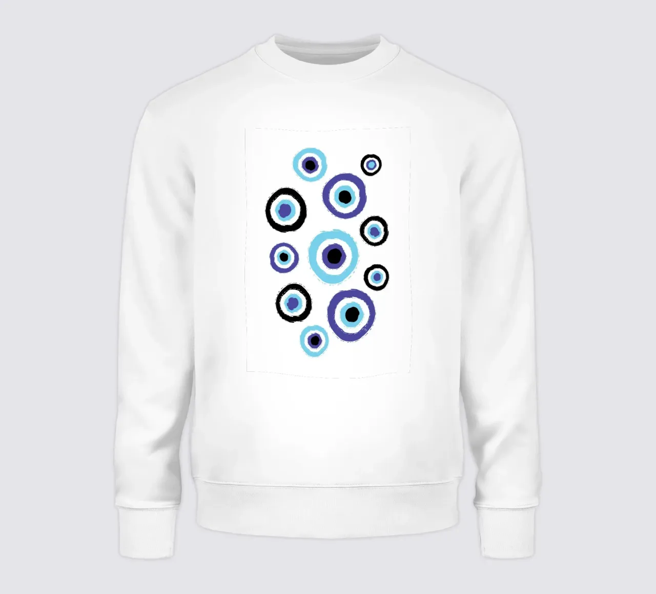 Occhi maligni blu funky felpa da Martina