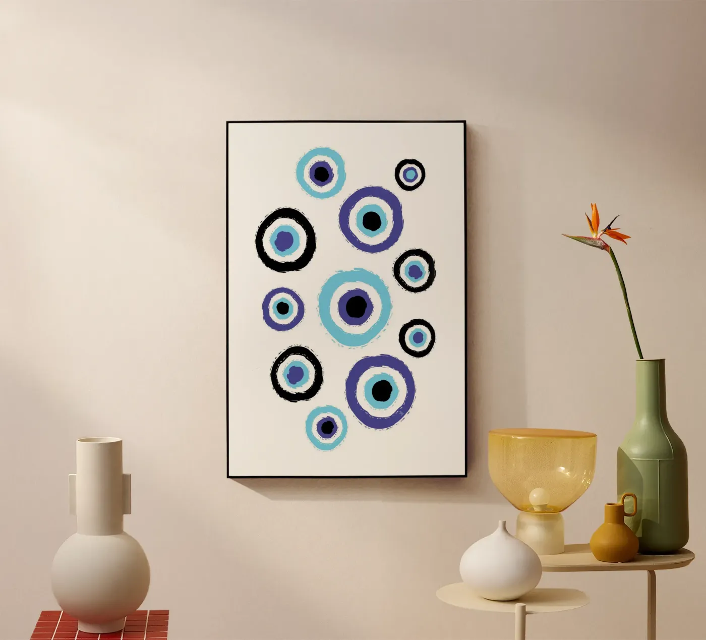 Occhi maligni blu funky plexiglass da Martina