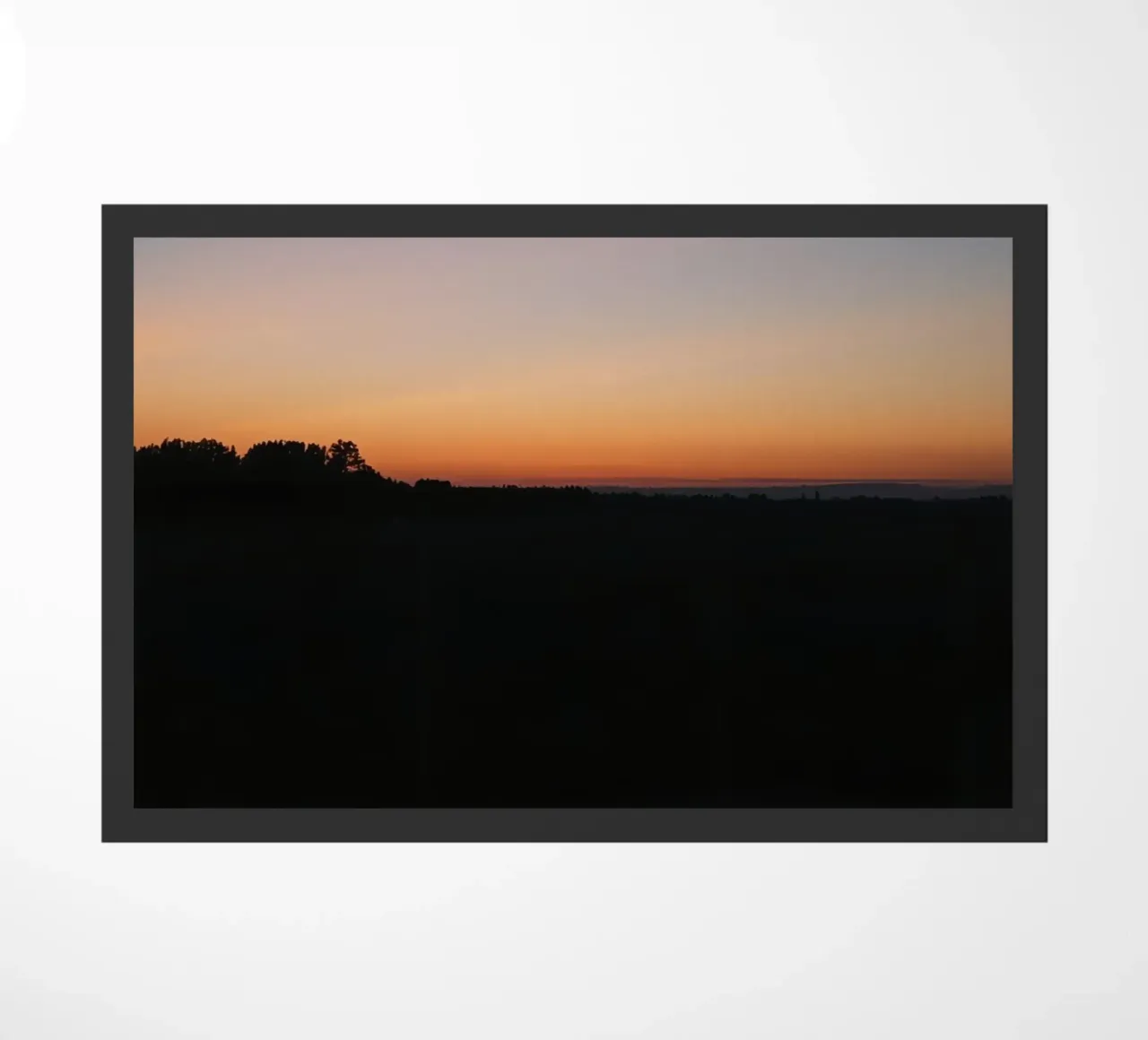 Silhouette di un paesaggio al crepuscolo zerbino da DesignDoodle