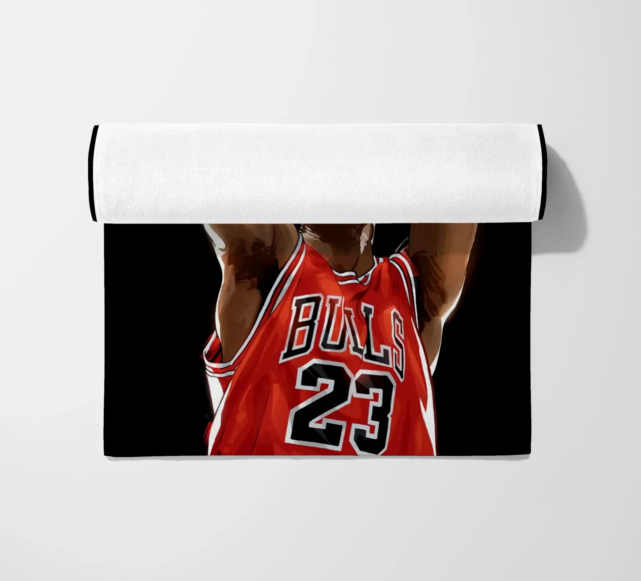 Bulls 23 beach towel by nabakumov