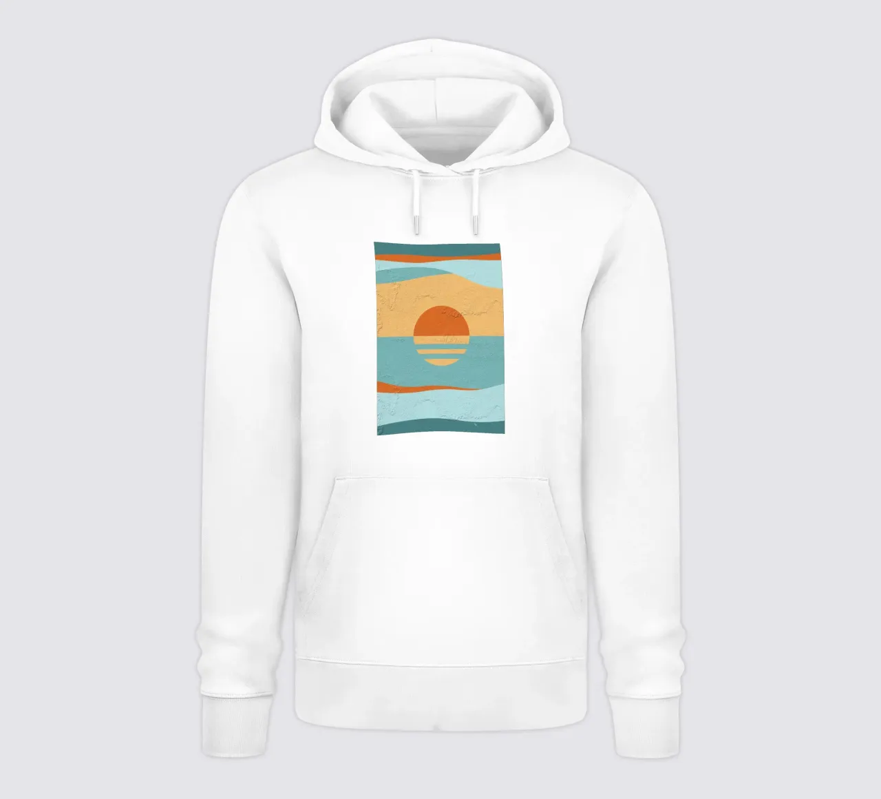 Tramonto retrò felpa con cappuccio da Martina
