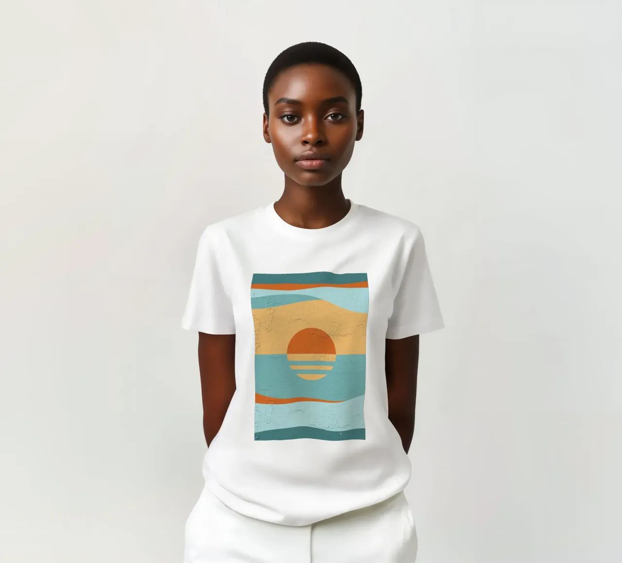 Tramonto retrò t-shirt da Martina