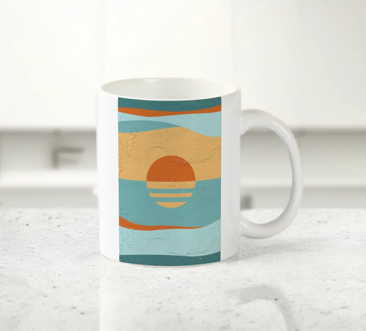 Tramonto retrò tazza in ceramica da Martina