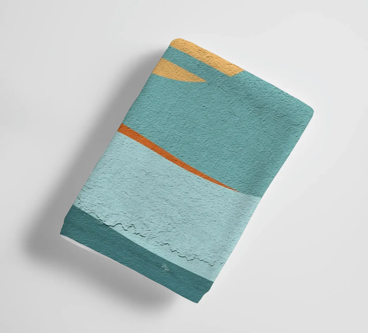 Retro textured sunset towel by Martina