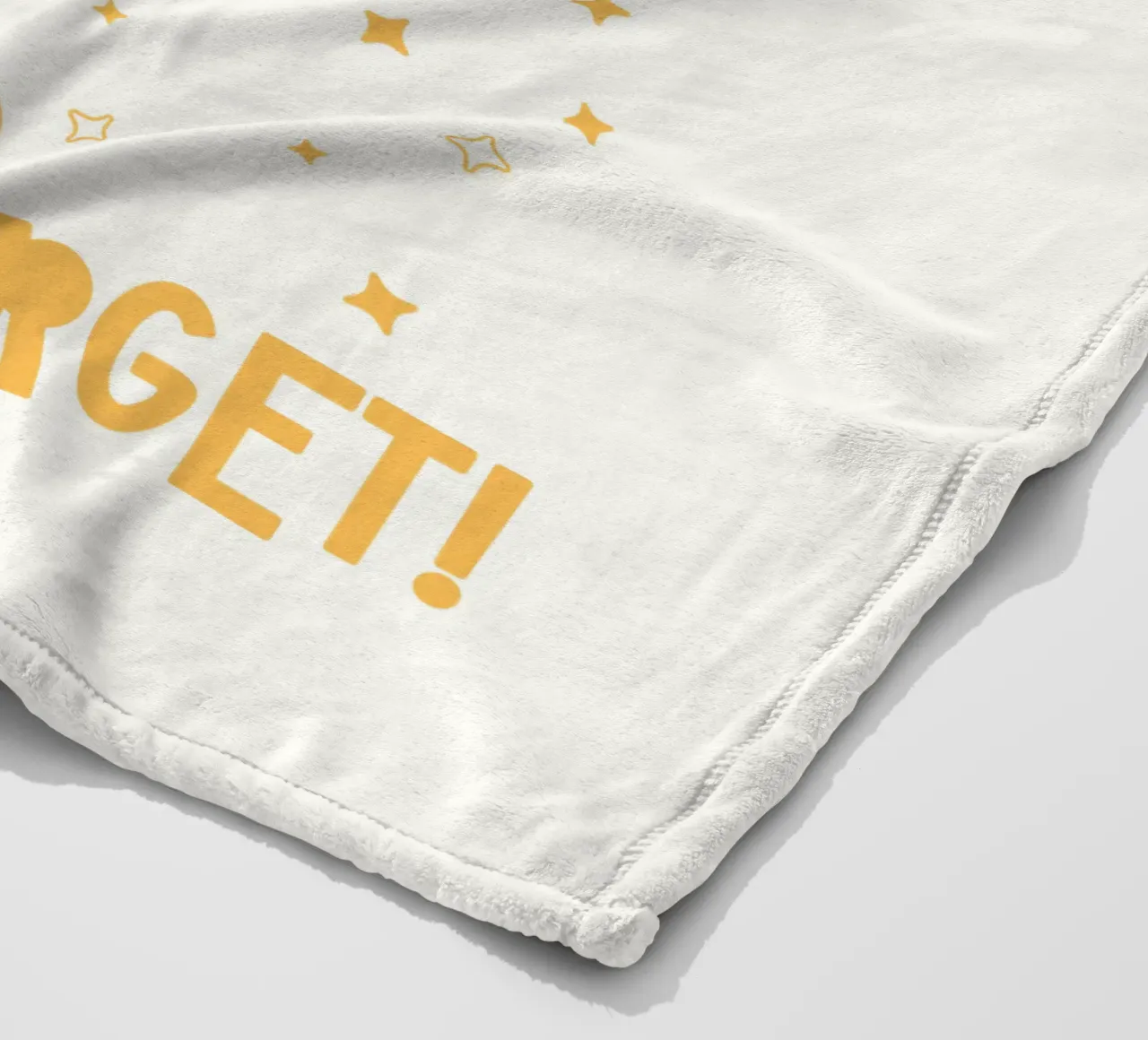Retro Pommes Caractère You Are Golden Never Forget Jaune Blanc plaid polaire de Studio Frances M