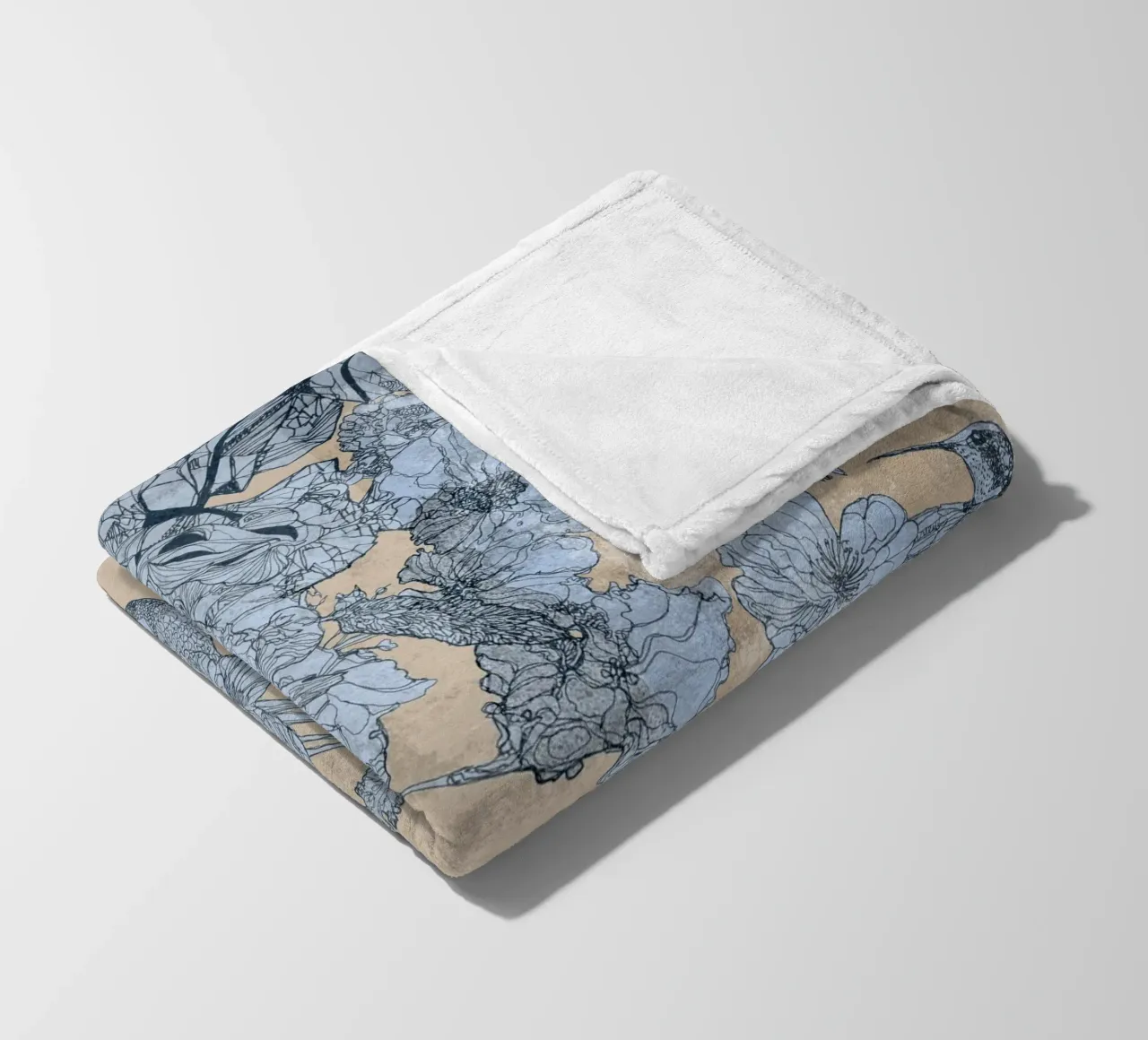 uccelli2 coperta in pile da Giulio Iurissevich