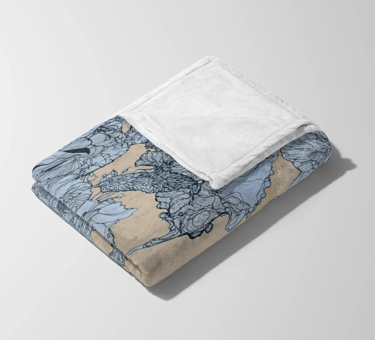 uccelli2 coperta in pile da Giulio Iurissevich