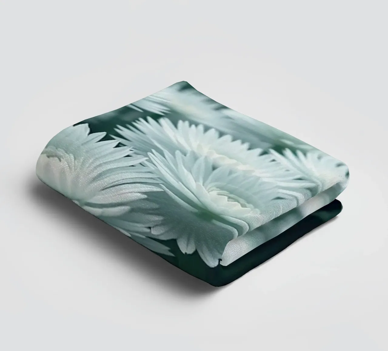 Luminous Whisper: A Field of Ethereal White Blossoms towel by Artistic-shop