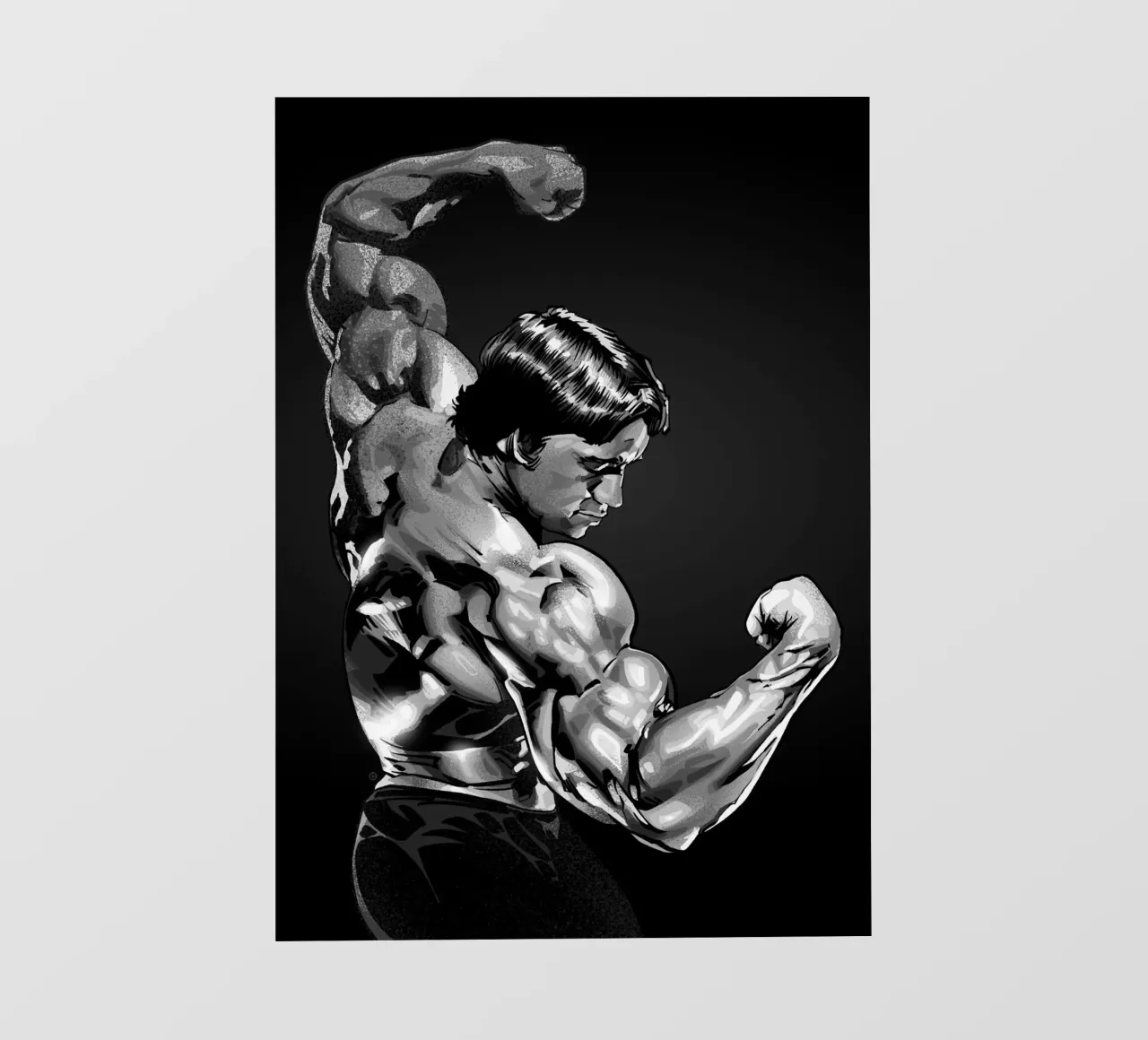 The Classic Bodybuilder pvc cover by nabakumov