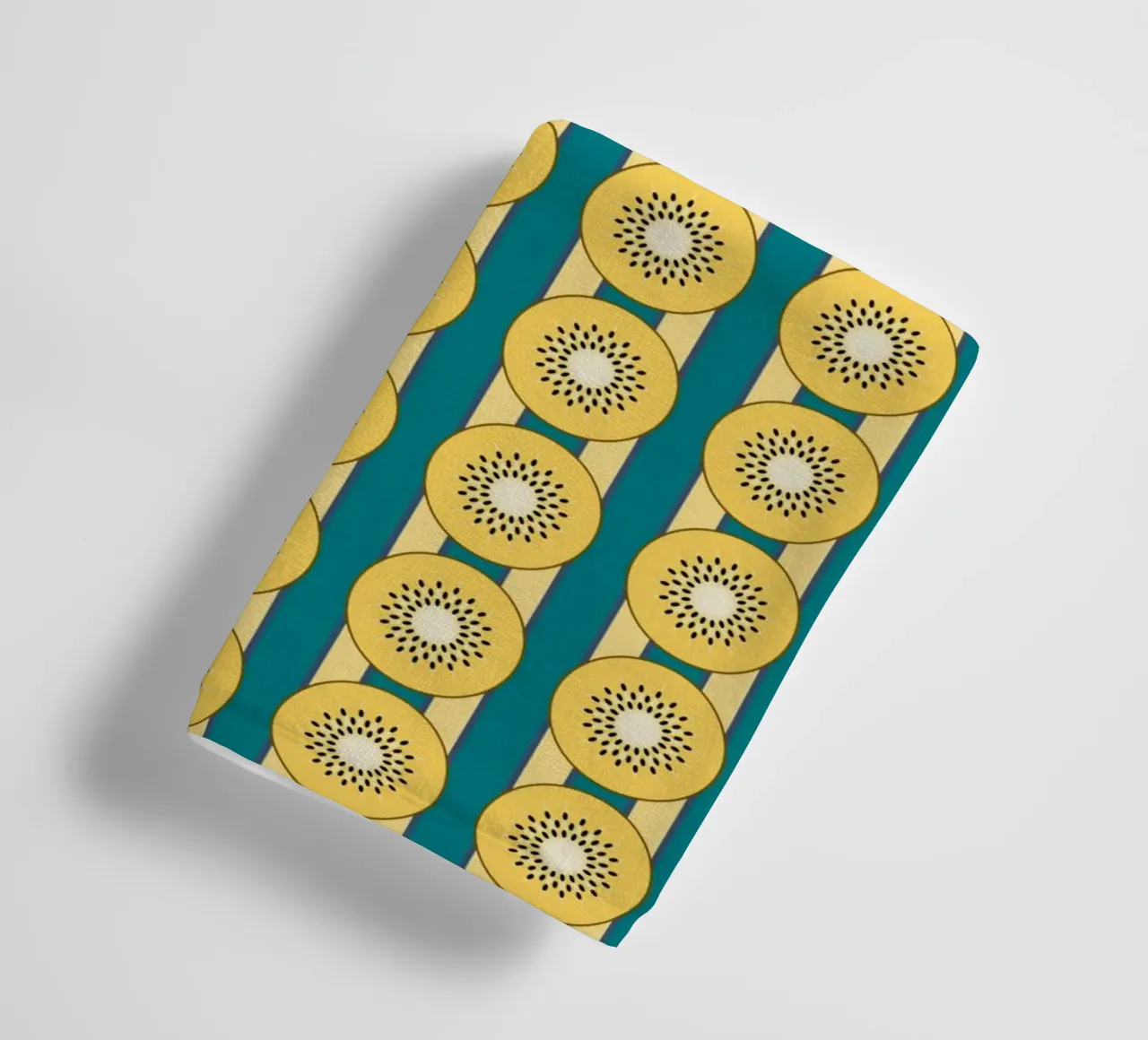 Kiwi rayé Jaune Vert serviette de bain de Studio Frances M