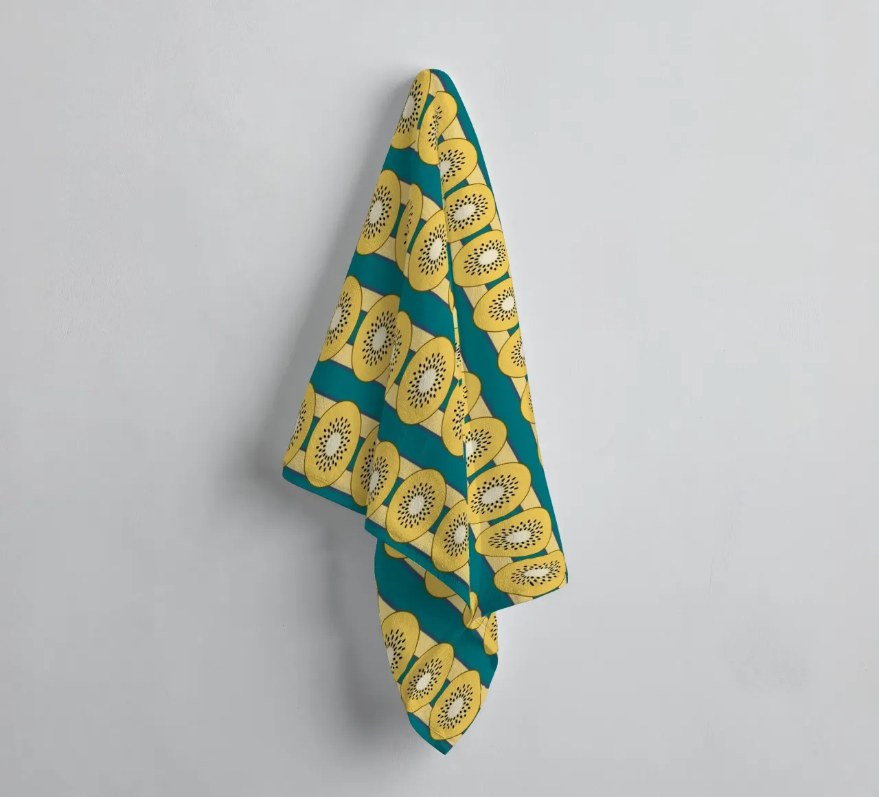 Kiwi rayé Jaune Vert serviette de bain de Studio Frances M