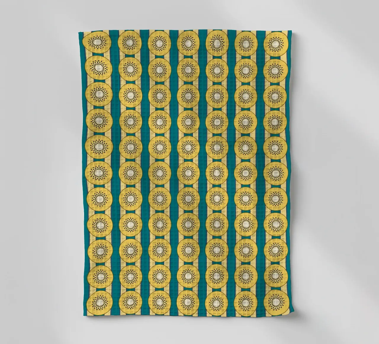 Kiwi rayé Jaune Vert torchon de Studio Frances M