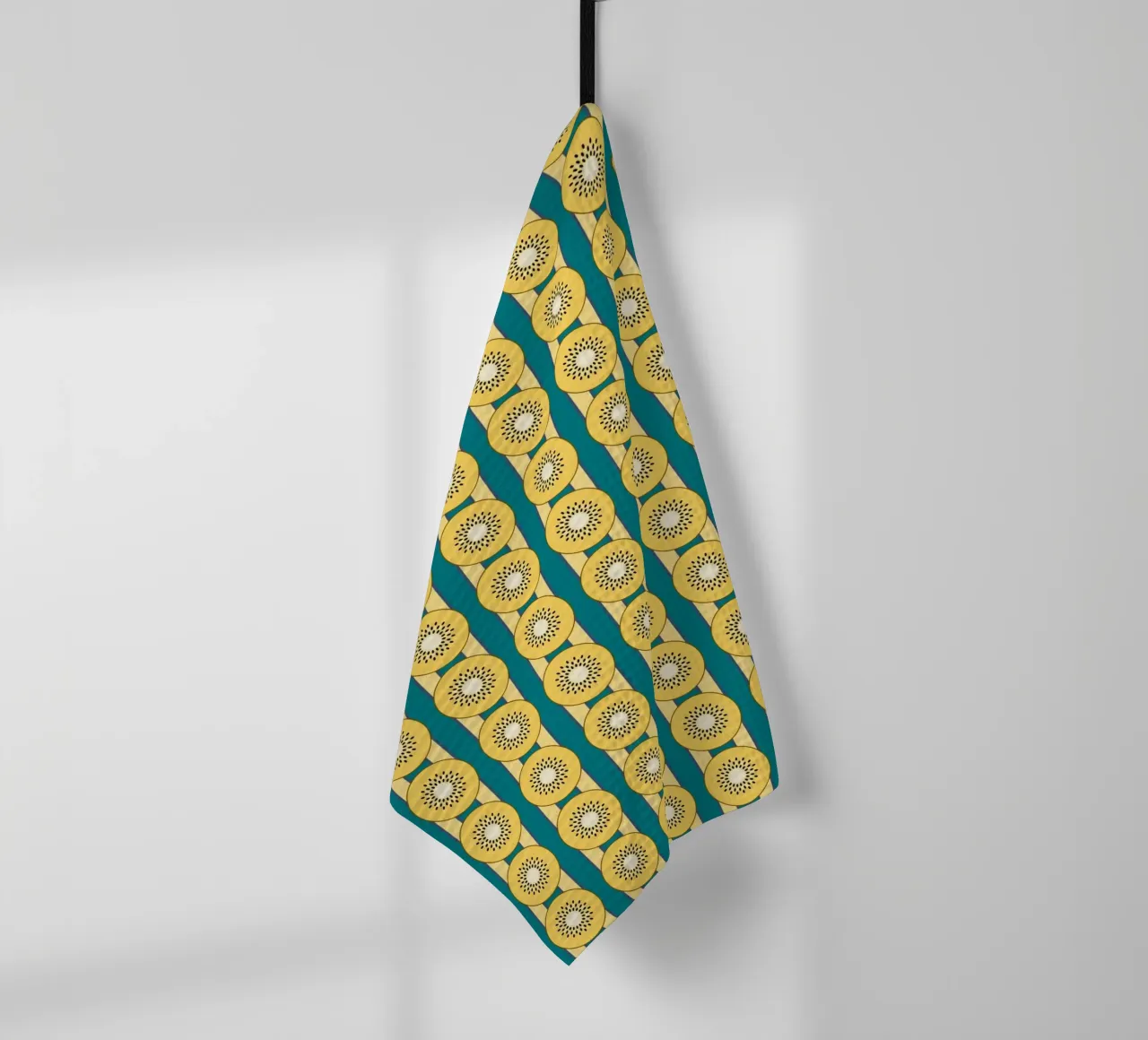 Kiwi rayé Jaune Vert torchon de Studio Frances M