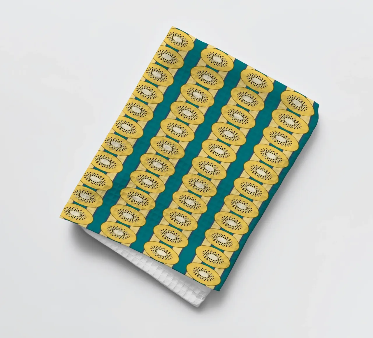 Kiwi rayé Jaune Vert torchon de Studio Frances M