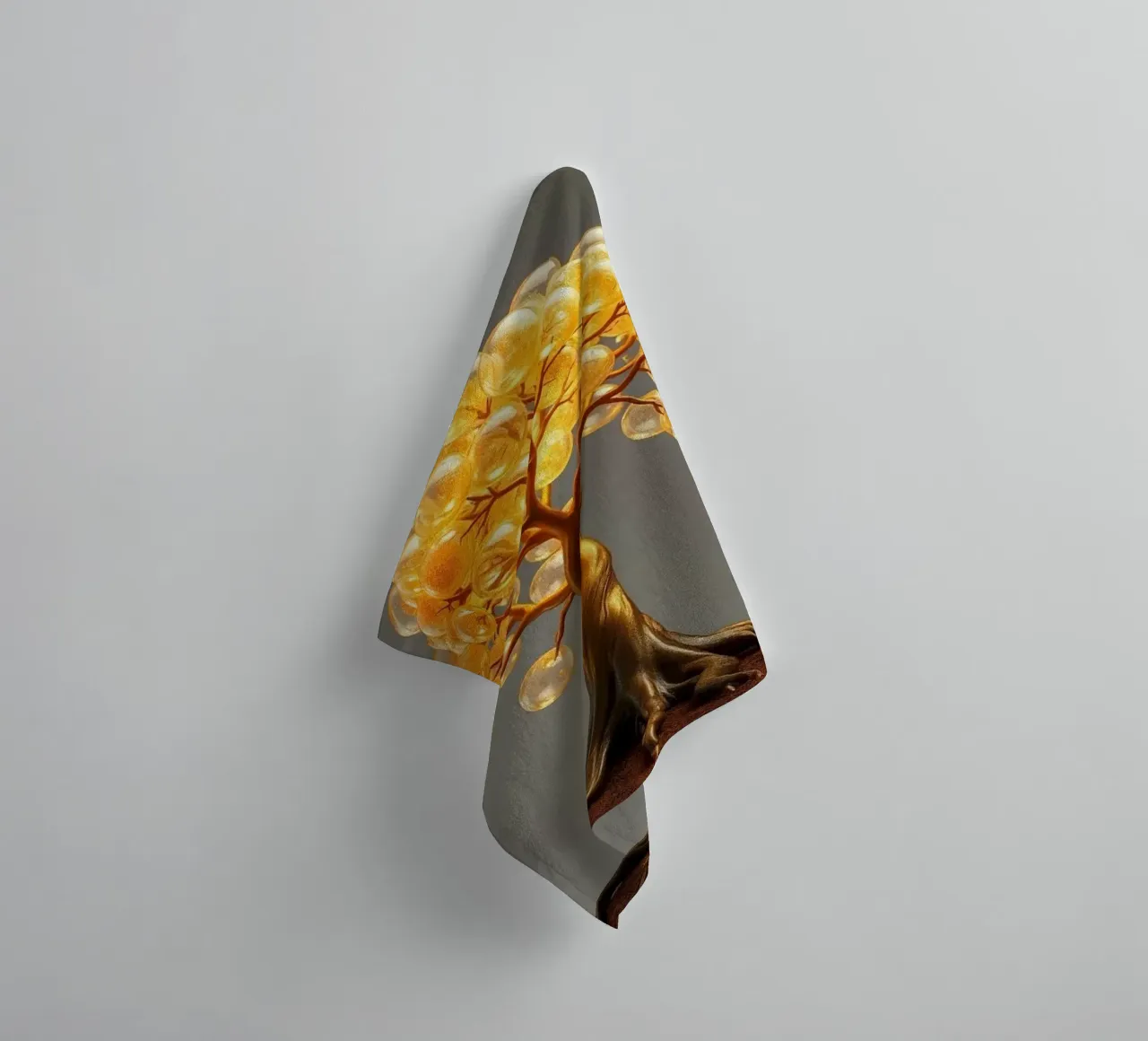 Golden Orb Tree of Abundance and Illumination Handtuch von Artistic-shop