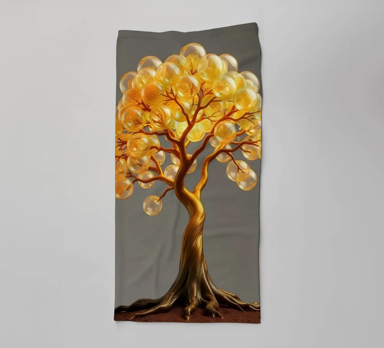 Golden Orb Tree of Abundance and Illumination Handtuch von Artistic-shop