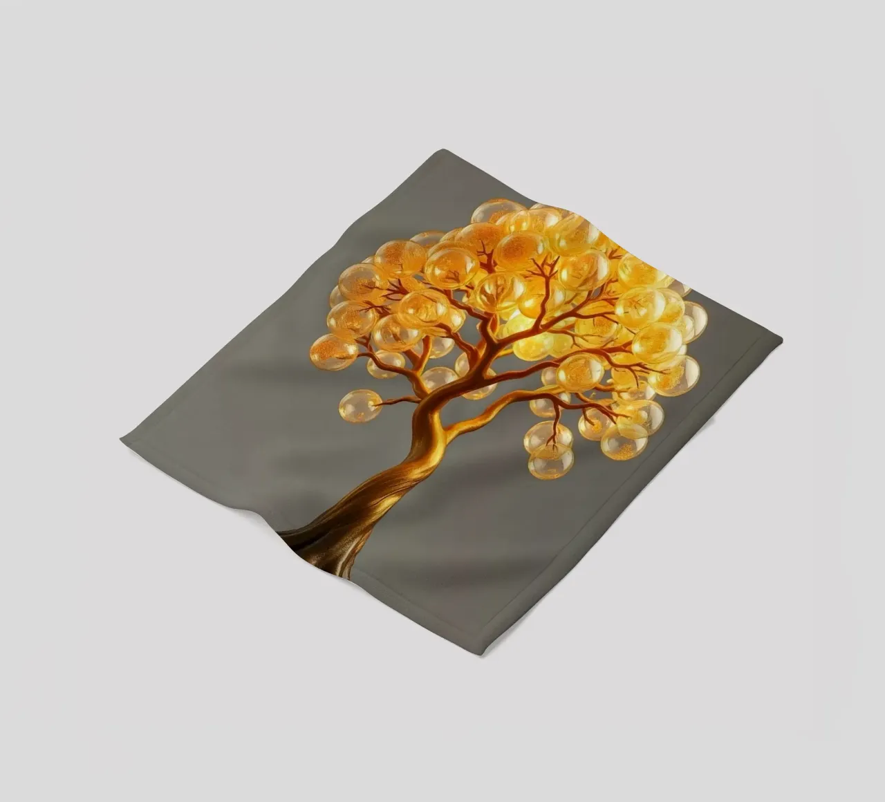 Golden Orb Tree of Abundance and Illumination Fleecedecke von Artistic-shop