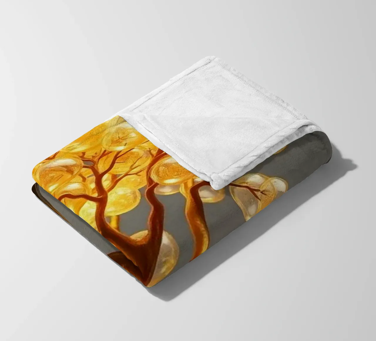 Golden Orb Tree of Abundance and Illumination Fleecedecke von Artistic-shop