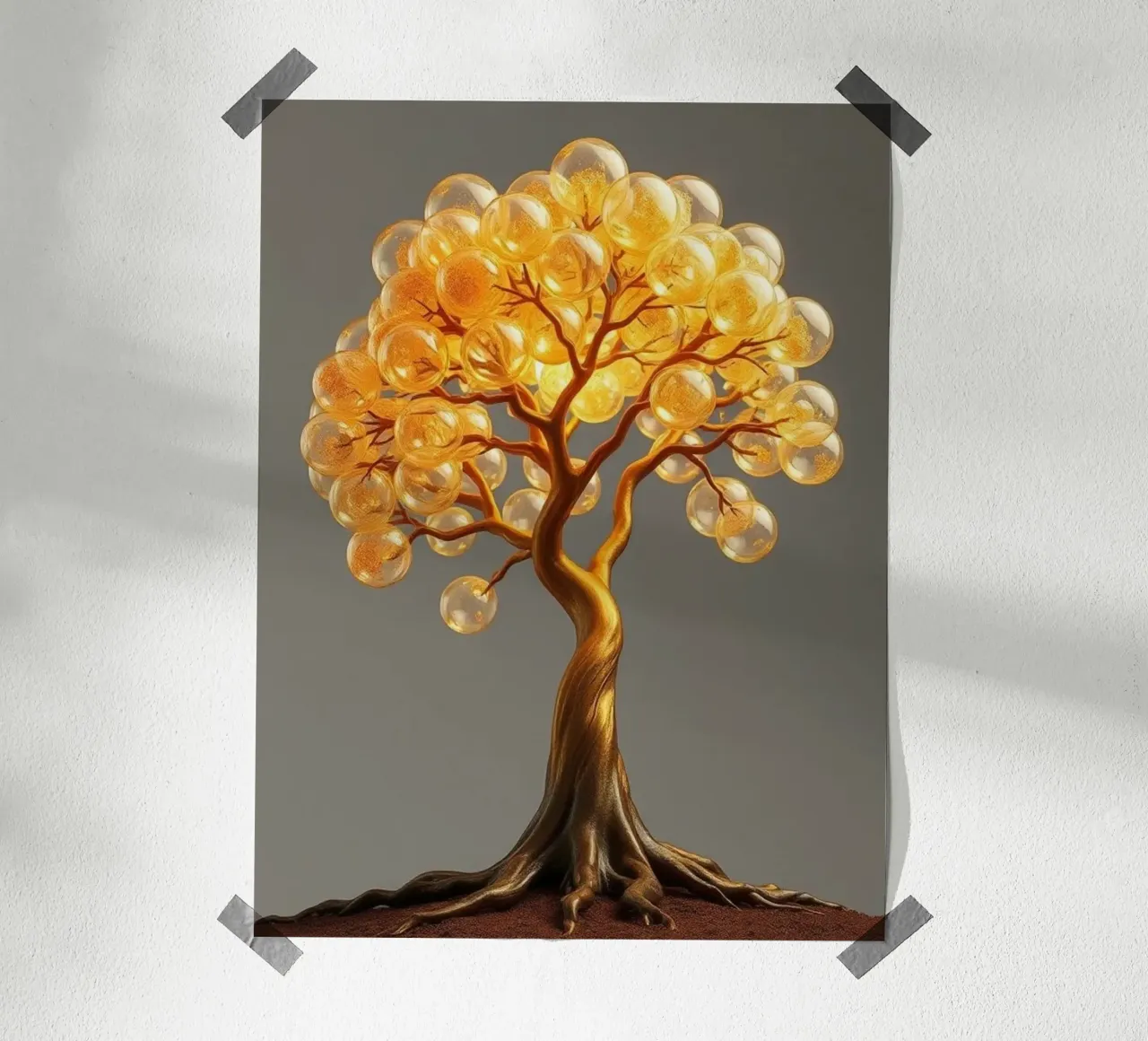 Golden Orb Tree of Abundance and Illumination Hahnemühle von Artistic-shop