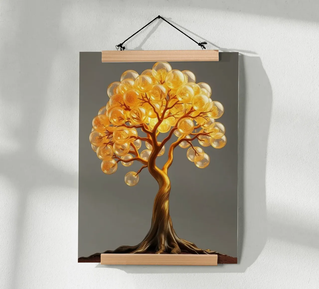Golden Orb Tree of Abundance and Illumination Hahnemühle von Artistic-shop