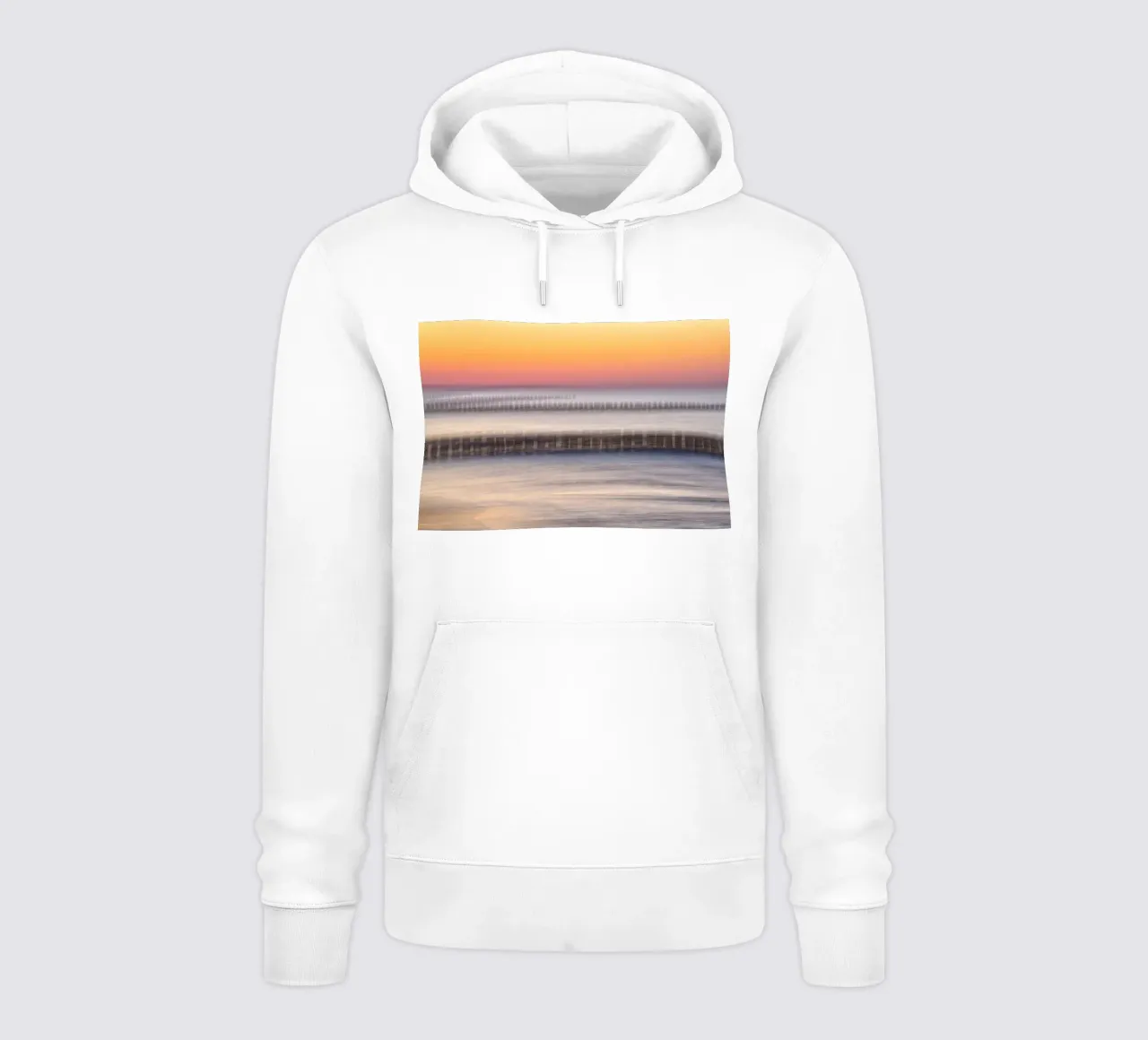 Abstract sunset felpa con cappuccio da Fjöllart
