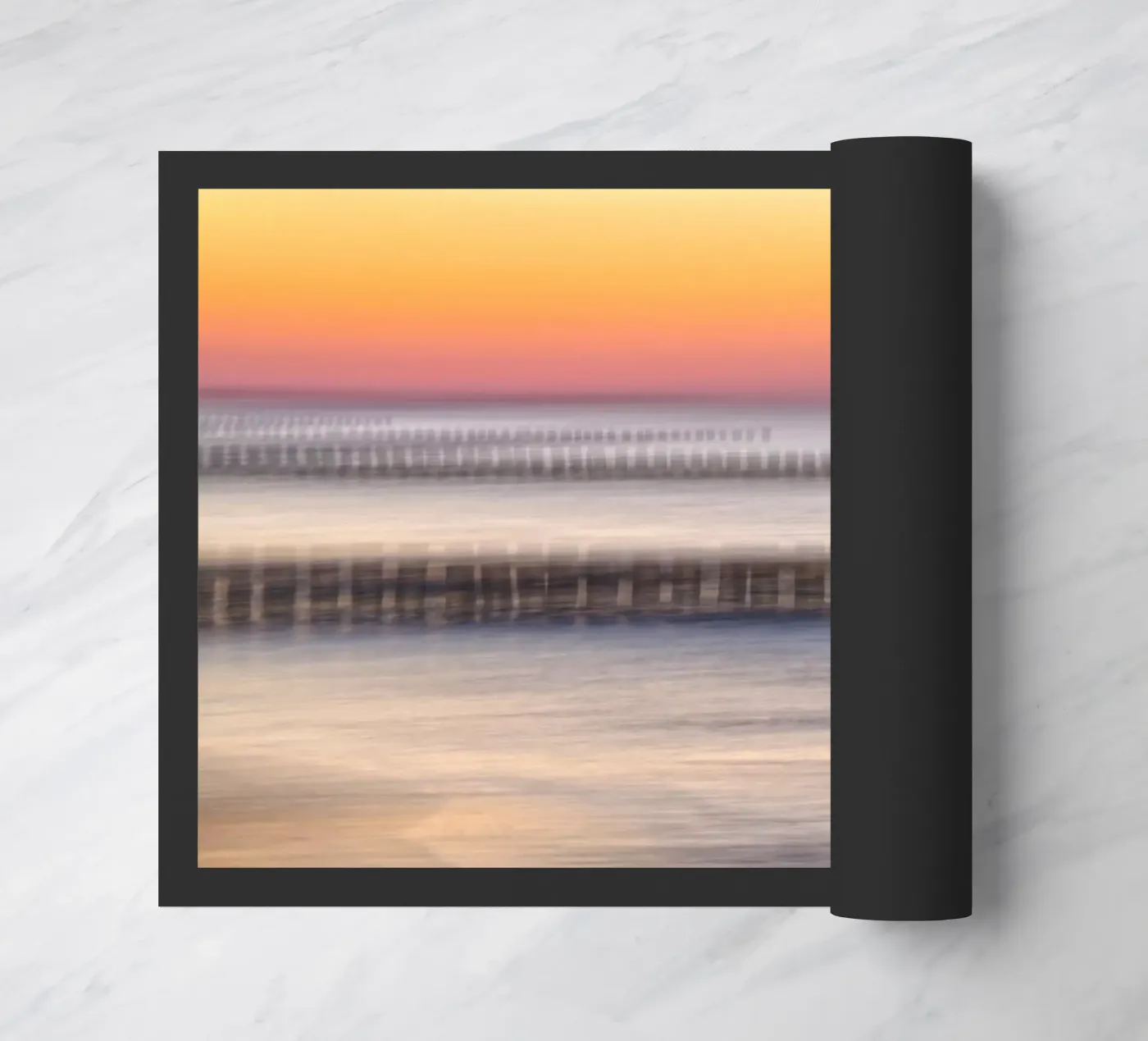 Abstract sunset Fußmatte von Fjöllart