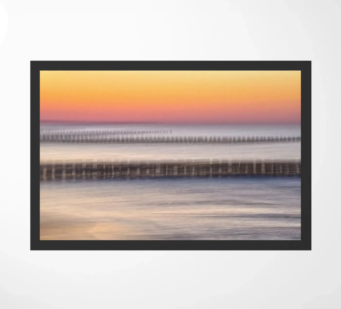 Abstract sunset Fußmatte von Fjöllart