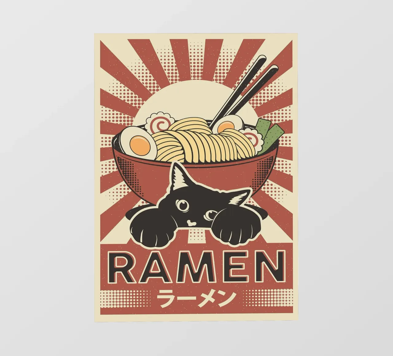 Gatto e ramen giapponese telo in pvc da apple crumble