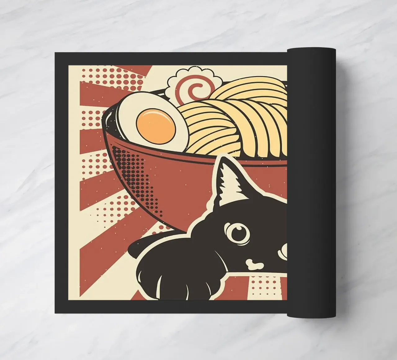 Gatto e ramen giapponese zerbino da apple crumble