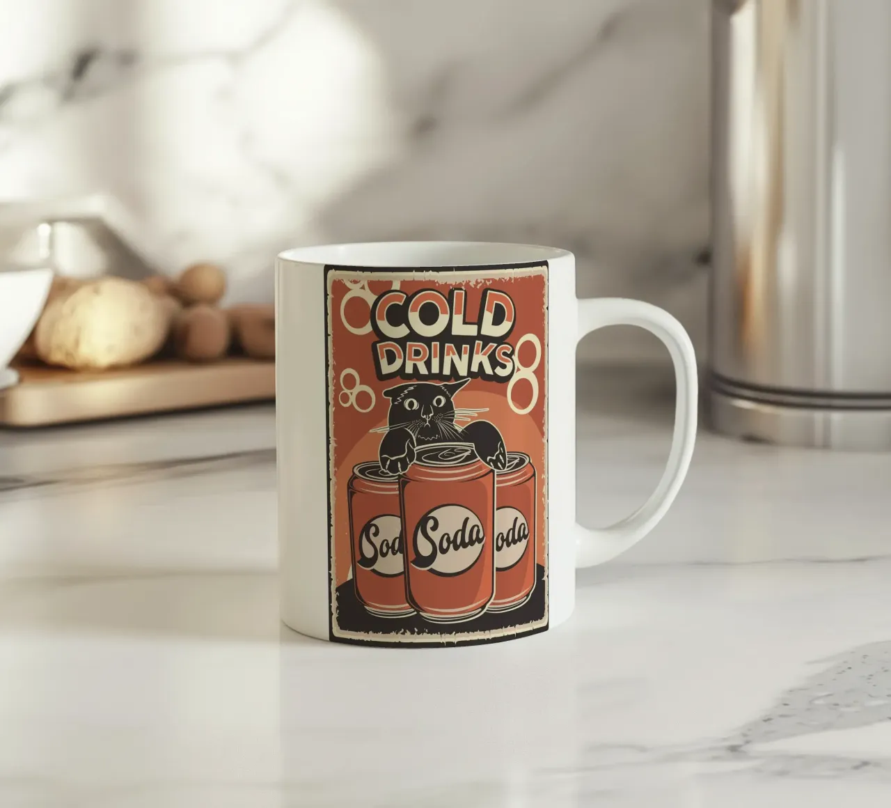 Bevande fredde Cat and Soda tazza in ceramica da apple crumble