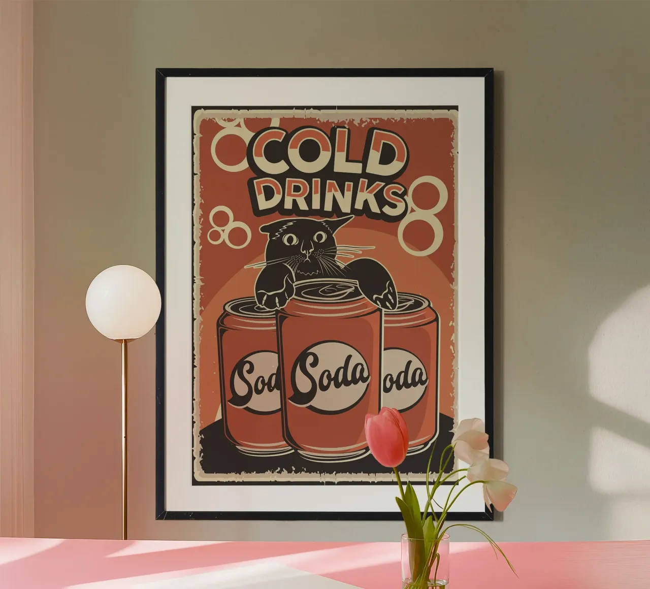 Bevande fredde Cat and Soda carta hahnemühle da apple crumble
