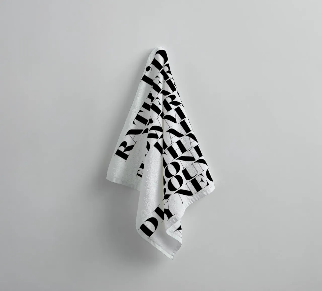 I'd Rather Wear Flowers towel by Honeymoon Hotel
