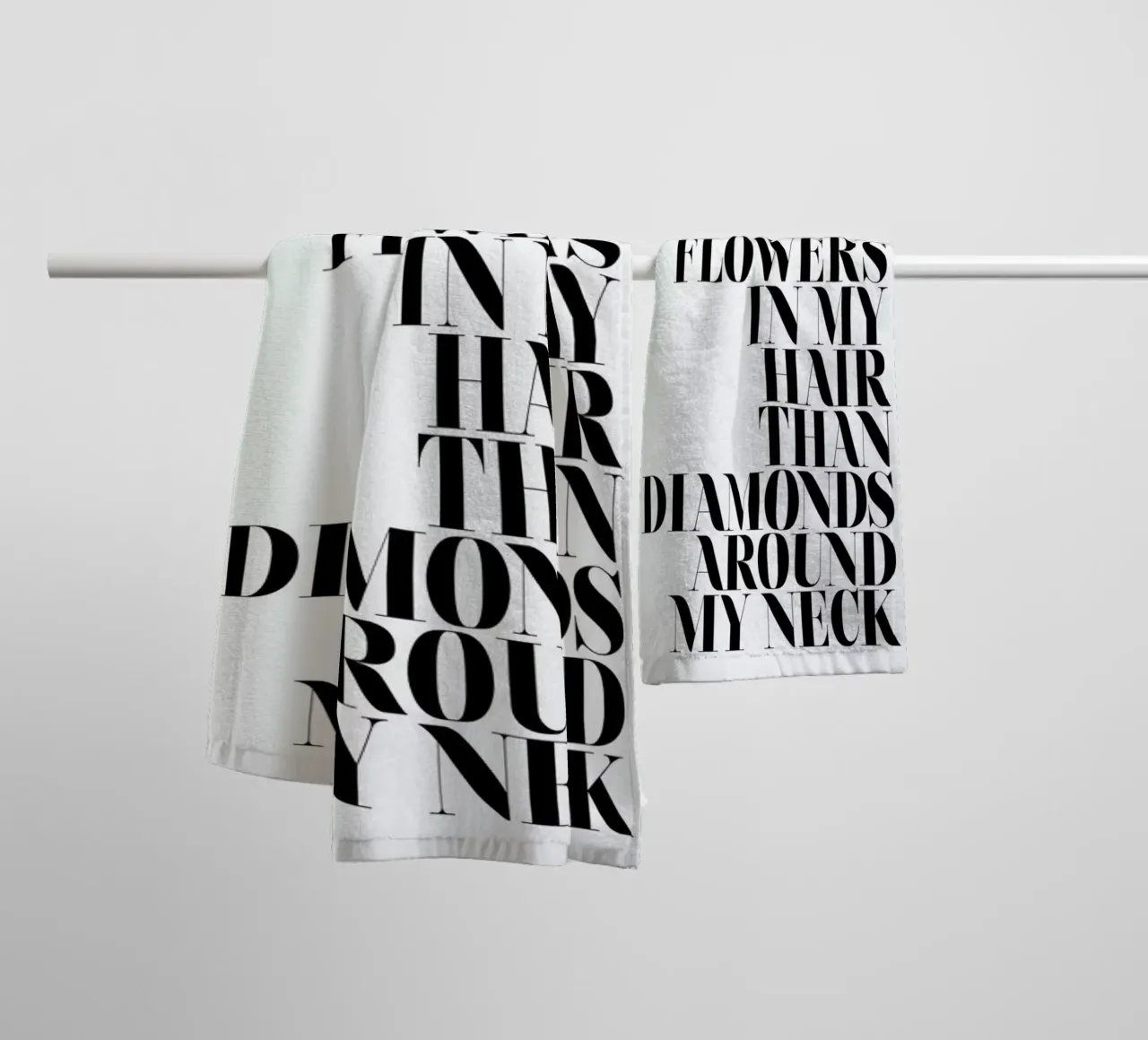 I'd Rather Wear Flowers towel by Honeymoon Hotel