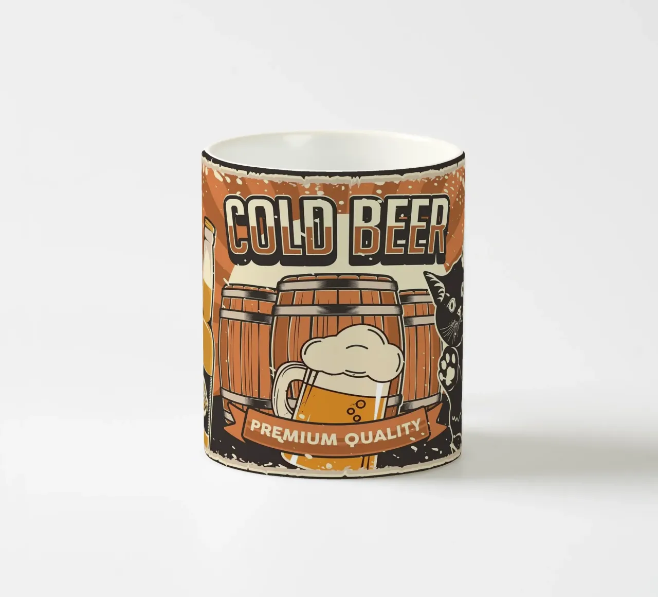 Barile di birra freddo per gatti tazza in ceramica da apple crumble