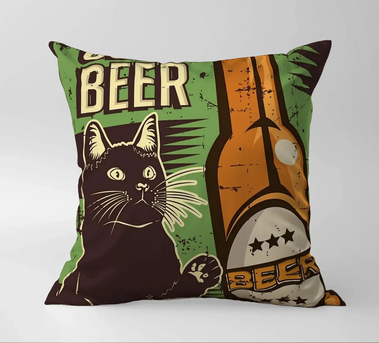 Gatto birra fredda cuscino da apple crumble