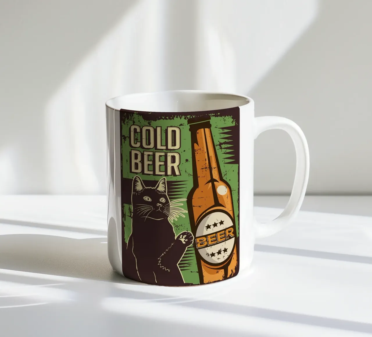 Gatto birra fredda tazza in ceramica da apple crumble
