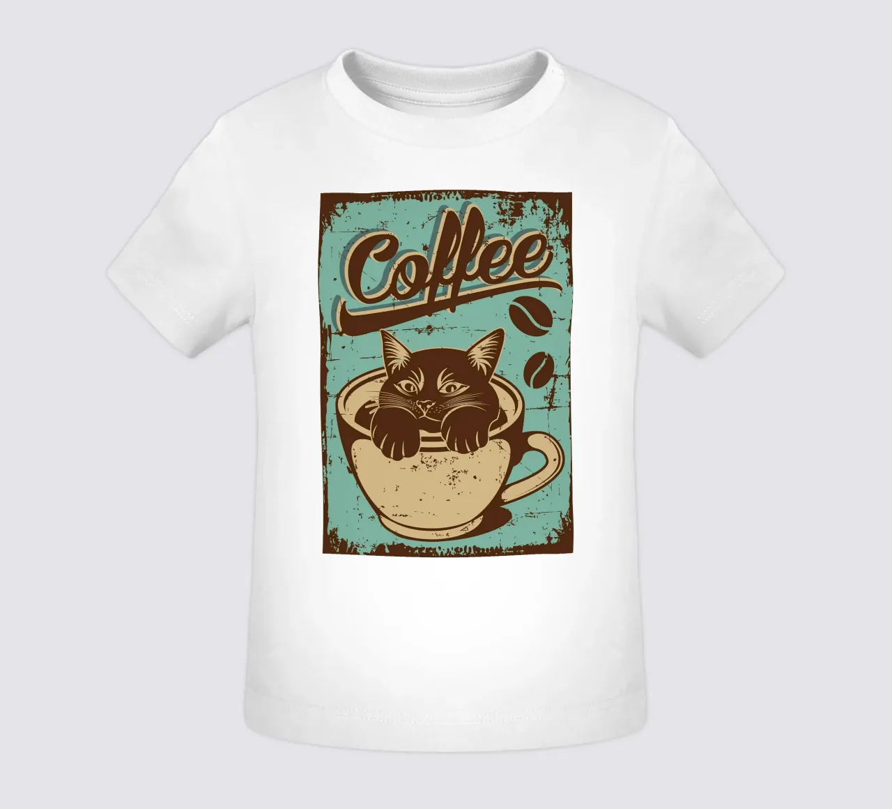 Gatto e caffè 8 maglietta neonato da apple crumble