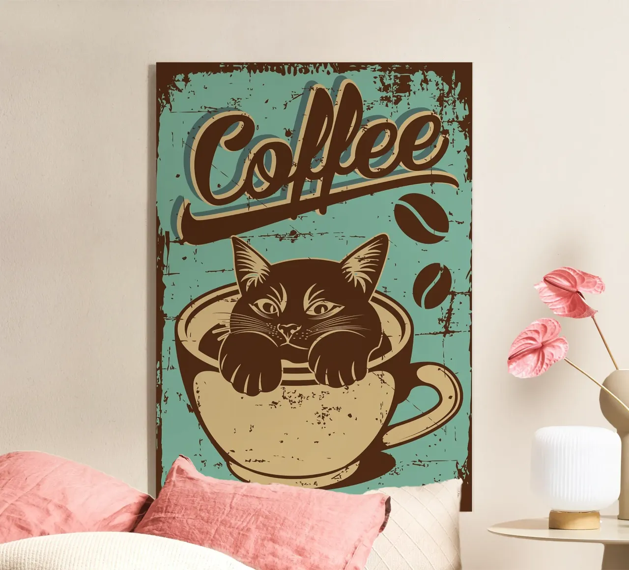 Gatto e caffè 8 plexiglass da apple crumble