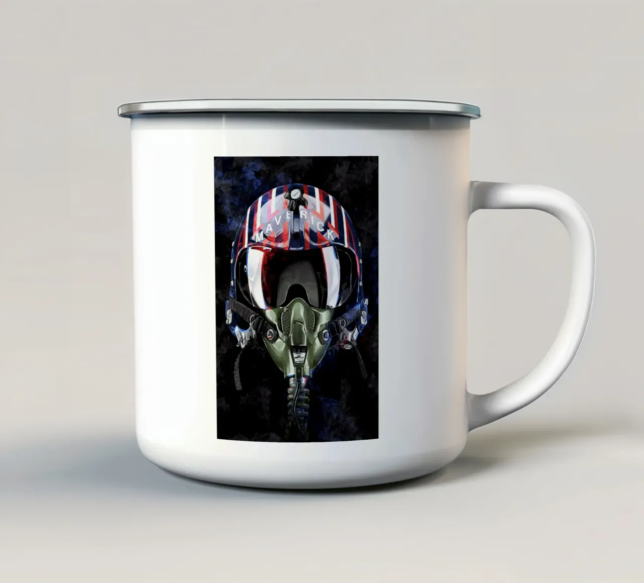 Top Gun tazza in smalto da nabakumov